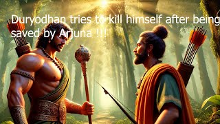 Duryodhana tried to kill himself after being saved by ArjunaGandharvas Vs ArjunaDuryodhanaKarna [upl. by Laurianne]