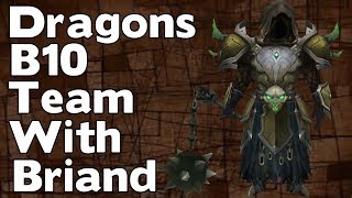 Summoners War  Dragons B10 Team with Briand  Beginners Dragons B10 Team [upl. by Hurleigh]