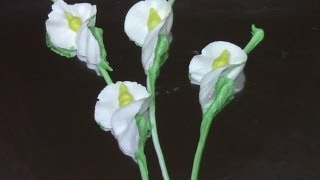 Buttercream Calla Lilies  Cake Decorating [upl. by Won]