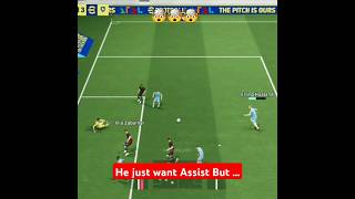 Just want assist but ball come to he 🤯☠️ haaland pes fcmobile efootball shorts youtubeshorts [upl. by Appilihp]