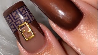 WMW with Fendi Lux Nail Set and TAKEOVER COLLAB CHITCHAT subscribe nails luxury [upl. by Domela]