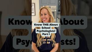 Know THIS About School Psychologists Part l [upl. by El]