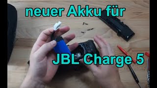 JBL Charge 5 Akku tauschen Batteriewechsel in allen Schritten erklärt [upl. by Kired903]