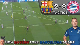 How Bayern Tore Barcelona Apart Barcelona 28 Bayern Munich  Tactics Analysis  Highlights [upl. by Imekawulo]