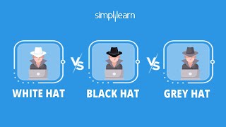 White Hat vs Black Hat vs Grey Hat  Types Of Hackers Explained  Shorts  Simplilearn [upl. by Nerrej]