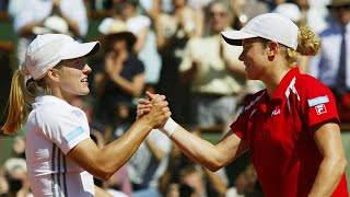 Justine Henin vs Kim Clijsters 2003 Roland Garros Final Highlights [upl. by Zoba]