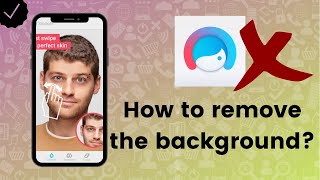 How to remove the background on Facetune [upl. by Ydeh718]