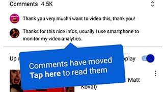 YouTube Comments Moved Move it Back 😡 [upl. by Rech]