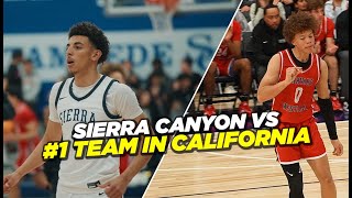 Sierra Canyon vs 1 Team In The State TOUGHEST Match Up Yet [upl. by Etteniotnna]