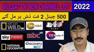 Nilesat 7W Latest Channel List Update Today  7w Nilesat [upl. by Zimmer]