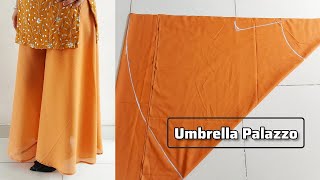 Umbrella Palazzo Cutting and Stitching in Easy Way  Circular Palazzo Cutting and Stitching Tips [upl. by Notterb549]