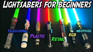 Lightsabers for Beginners Intro to Neopixel Galaxys Edge Force FX and BaseLit Lightsabers [upl. by Asirb]