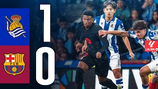 REAL SOCIEDAD 1 vs 0 FC BARCELONA  LALIGA 202425 MD13 [upl. by Lubow]