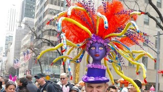 Easter Bonnet Parade New York Check Glimpses of Best Bonnets bonnetparade easterbonnetparade [upl. by Haugen250]