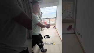 Guy kicks ball from balcony 😂 [upl. by Aciraa]