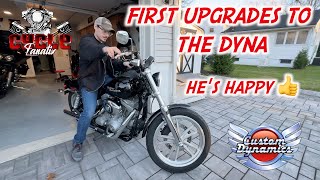 First UPGRADES SONS HARLEY DAVIDSON DYNA SUPER GLIDE customdynamics cyclefanatix harleydavidson [upl. by Noivaz]