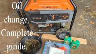 Step by step guide for Generac generator oil change [upl. by Airotcivairam915]