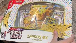 Zapdos ex Collection  SV Scarlet amp Violet 151 OPENING [upl. by Sofer]