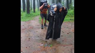 Heavy rain and lightning on the way to the camping location heavyrain thunderstorm shorts [upl. by Alabaster629]