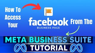 How To Access Your Facebook Page Page From The Meta Business Suite In 2024 [upl. by Matthieu]