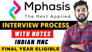 🔥 Mphasis FULL INTERVIEW PROCESS  All Study materials that I USED [upl. by Jemina]