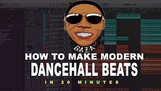 How to make a Modern Dancehall Beat in Logic Pro Break Down Tutorial [upl. by Aruam]