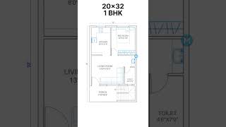 20X32 home plan design [upl. by Ireva]