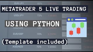 MetaTrader 5 live trading with Python in 2021 Template included [upl. by Aleik]