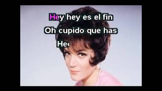 ESTUPIDO CUPIDO  CONNIE FRANCIS   KARAOKE ROCK [upl. by Einad]