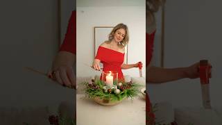 Christmas Table Decoration DIY [upl. by Ardnuassac]