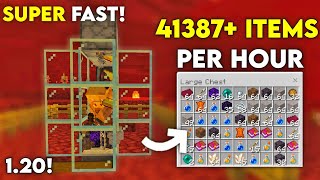 SUPER FAST 120 Piglin TradingBartering Farm  41000 Items per hour [upl. by Mahla182]