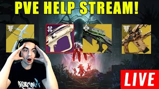 LIVE  DESTINY 2 HELP FARMING LAST WISH GET APEX PREDATOR CRAFTED DUALITY DUNGEON HELPS [upl. by Tammie]