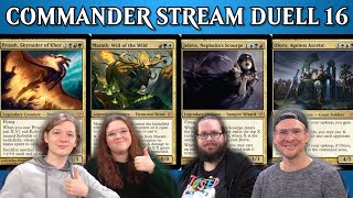 MTG Commander Multiplayer Match 16  Magic the Gathering deutsch  Trader Tutorial Duell  Duel 2021 [upl. by Ardys354]