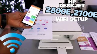 How to SetupConnect HP Deskjet 2800e 2700e To WIFI Network [upl. by Ama240]