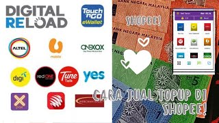 CARA JUAL TOPUP DENGAN MUDAH SALE 200 SEHARI  SHOPEE 2021 [upl. by Nyrb]