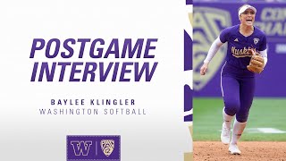 Baylee Klingler Postgame Interview [upl. by Nednyl592]