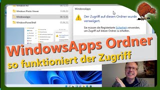 Zugriff auf WindowsApps Ordner bearbeiten löschen einfügen [upl. by Alexis418]