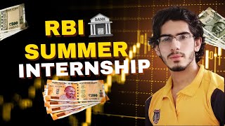 RBI SUMMER INTERNSHIP 2025 🤑  RESERVE BANK OF INDIA JOB VACANCIES FOR FRESHER GRADUATE amp PGRADUATE [upl. by Albertson705]