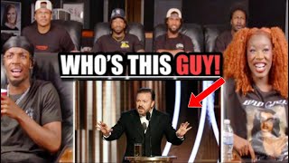 SIBLINGS REACT TO RICKY GERVAIS GOLDEN GLOBES 2020 REACTION  HE HAS NO CHILL [upl. by Alcinia720]