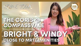 Singapore HDB Property Home Tour  The Coris Compassvale  4room Premium by Sheryl Lim [upl. by Fleeta770]