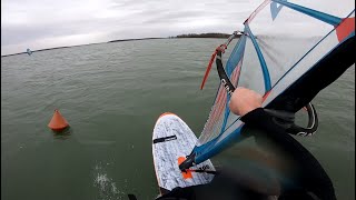 Windsurf  Slalom action medium wind  gear [upl. by Donetta]