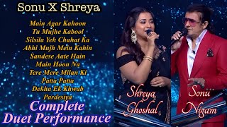 Sonu Nigam and Shreya Ghoshal Full Singing Performance in KBC  Sonu x Shreya singing in kbc [upl. by Starbuck146]