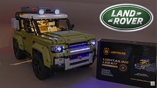 Lightailing LED Kit for LEGO Technic 42110 Land Rover Defender review Lightailing grohl666 42110 [upl. by Adniral]