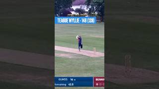 Teague Wyllie century highlights 💯 🏴󠁧󠁢󠁥󠁮󠁧󠁿 cricketmentoring teaguewyllie century [upl. by Eelarual360]