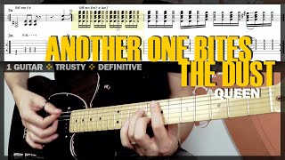 Another One Bites the Dust  Guitar Cover Tab  Solo Lesson  Funk Rhythm Riff  BT w Vocal 🎸 QUEEN [upl. by Adroj]