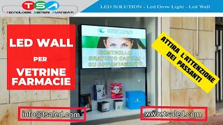 Led Wall Alta Luminosità per vetrina Farmacia di Trapani [upl. by Palla]