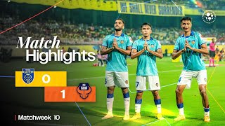 Match Highlights  Kerala Blasters FC 01 FC Goa  MW 10  ISL 202425 [upl. by Hploda]