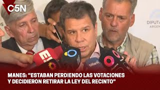 La LEY ÓMNIBUS vuelve a COMISIÓN habló FACUNDO MANES [upl. by Rand]