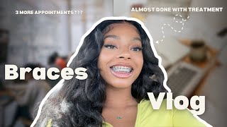 BRACES VLOG  3 MORE MONTHS UNTIL I GET MY BRACES OFF 🤩 [upl. by Edan]