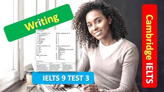 Cambridge IELTS 9 TEST 3 Writing  Cambridge IELTS Writing [upl. by Ellenej]